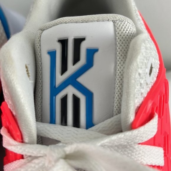 Nike Kyrie Low 2 White Blue Hero Men's Sneakers NEW CUSTOM INSOLES - Picture 4 of 13